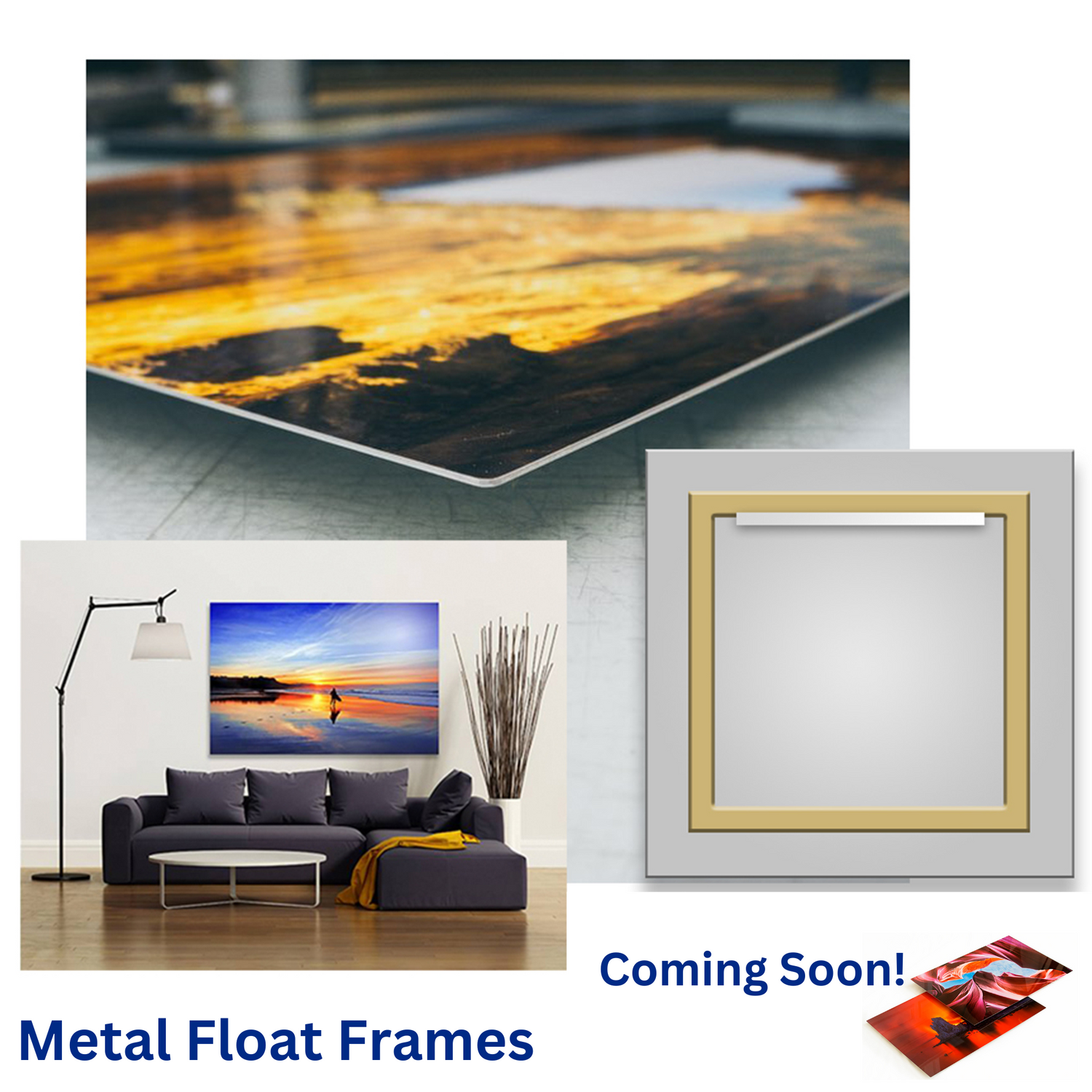 Metal Float Frames - Vivid Photos ready to hang